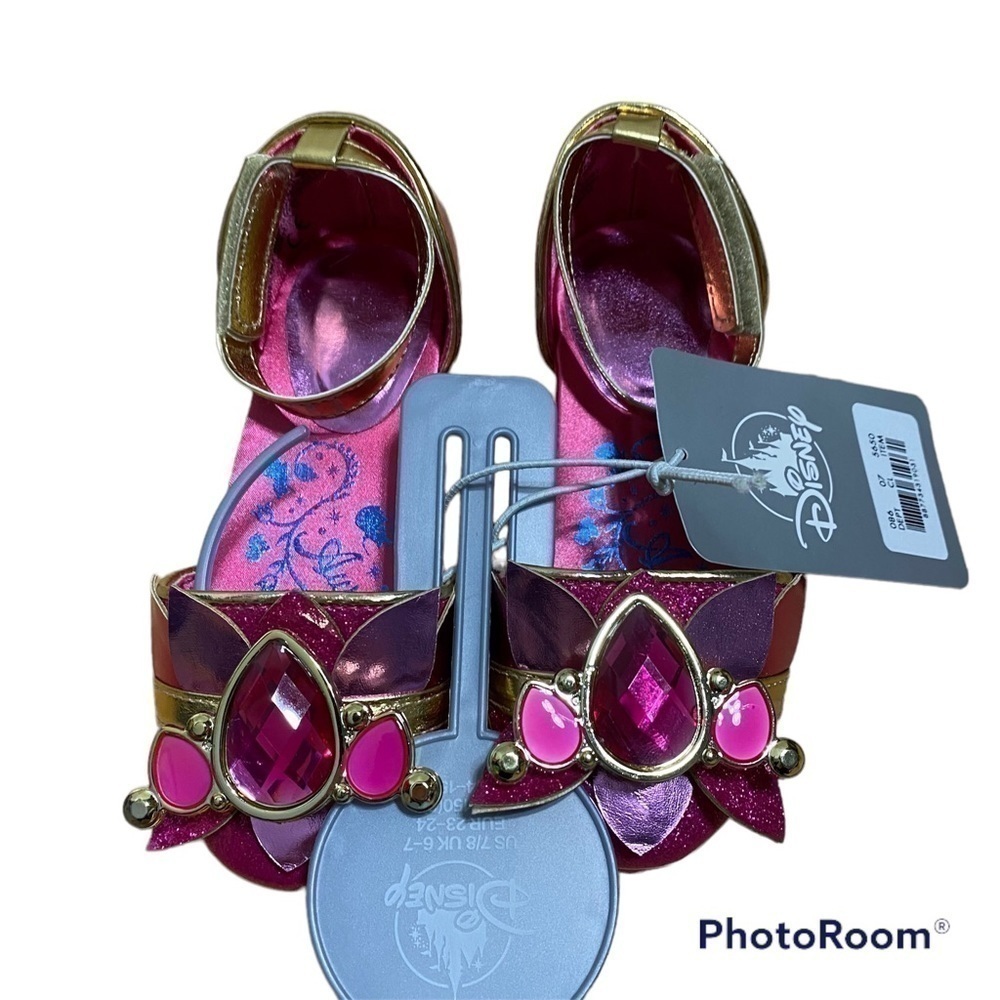 Disney Store Aurora Dress Up Shoes Heels NWT Sz 7/8 Sleeping Beauty Costume